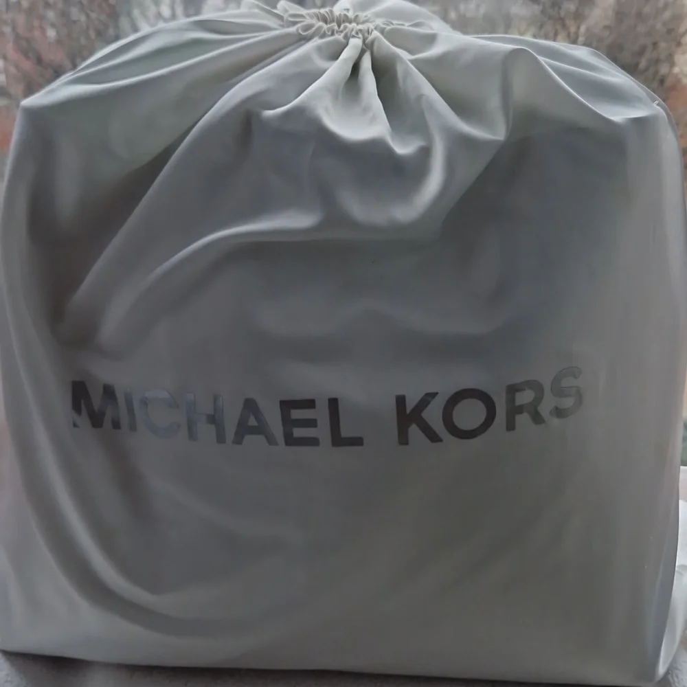Silver Tote Bag  Riversible with Pouch - Picture 12 of 12